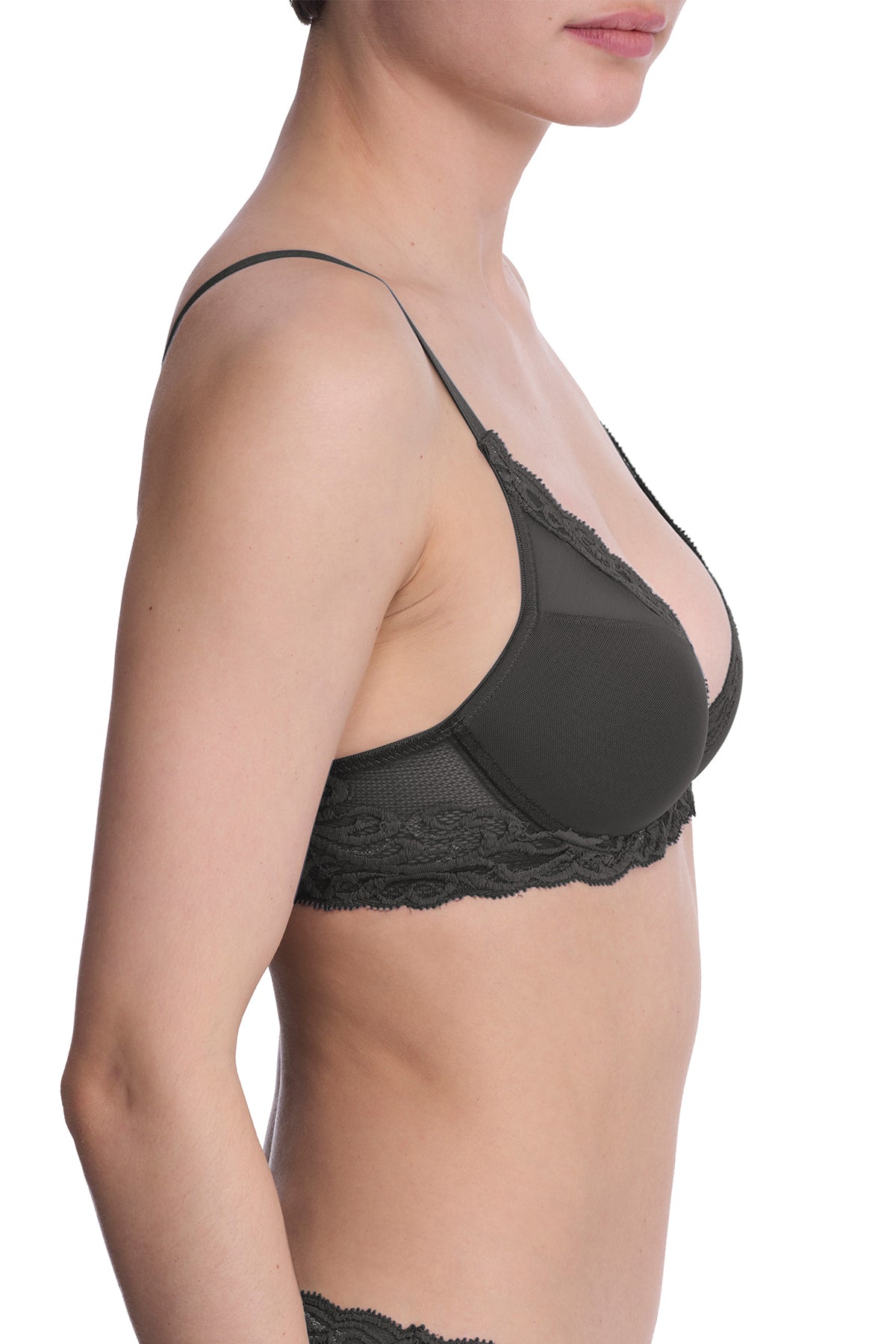 Buy Feathers Plunge T-Shirt Bra in Coal Online Coal
