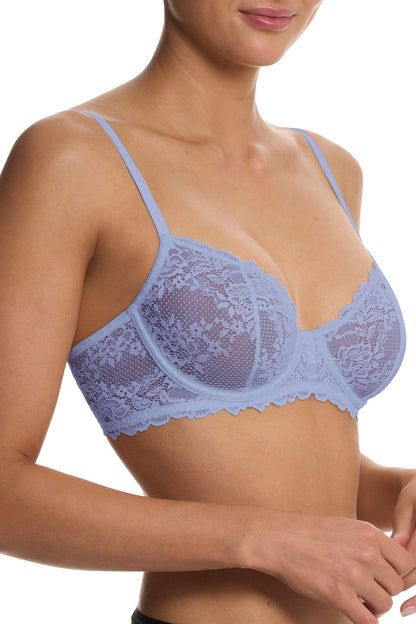 Heavenly Convertible Balconette Underwire Bra Blue Dream