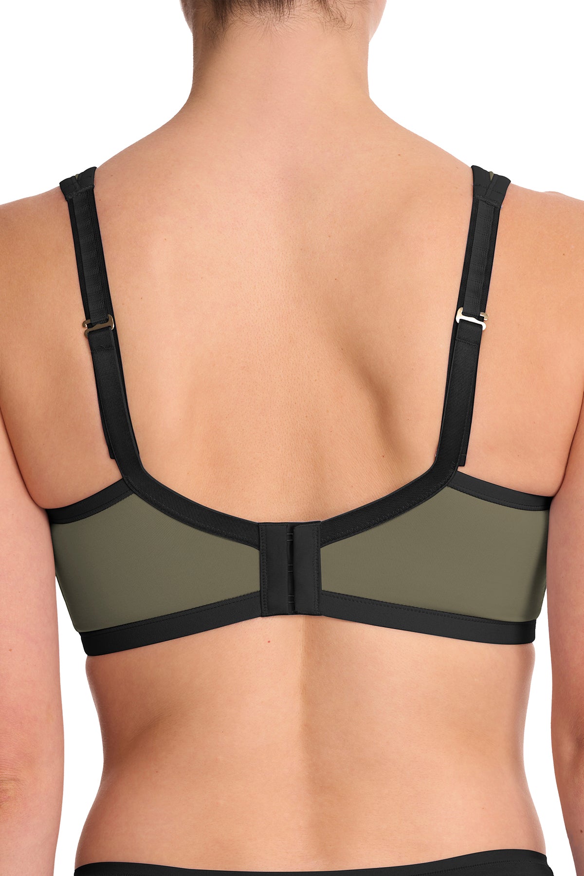 Yogi Contour Convertible Sports Bra Olive Green/Black