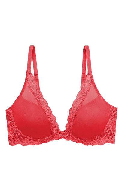 Feathers Plunge T-Shirt Bra Bonfire