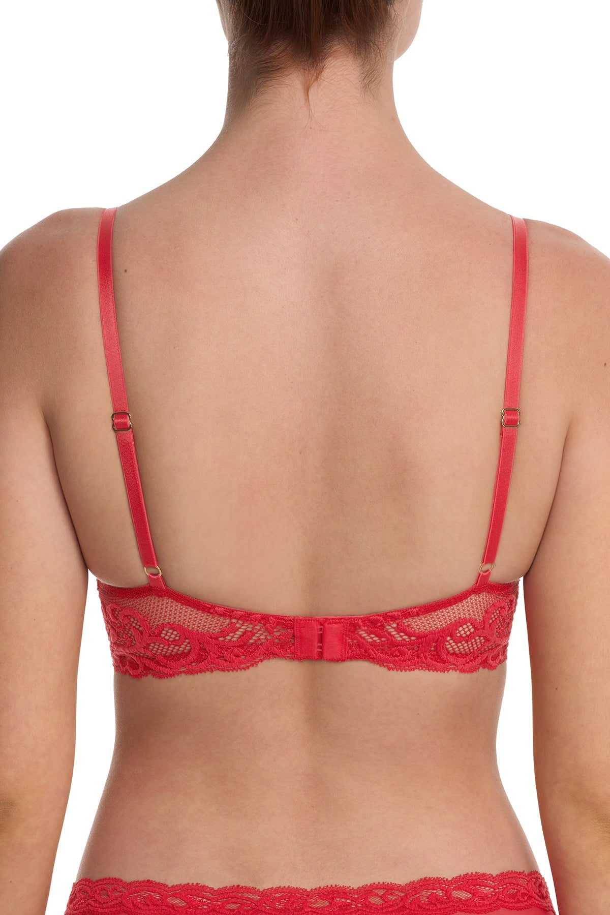 Feathers Plunge T-Shirt Bra Bonfire