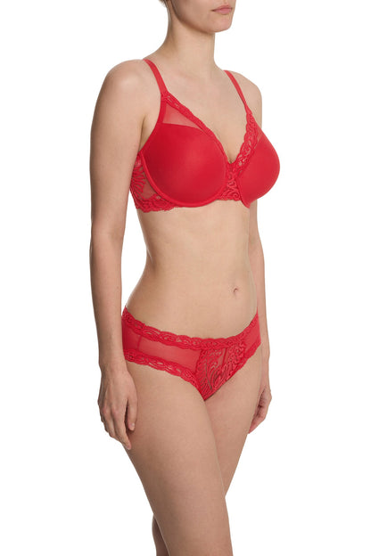 Feathers Full Figure Contour Underwire Bra Bonfire