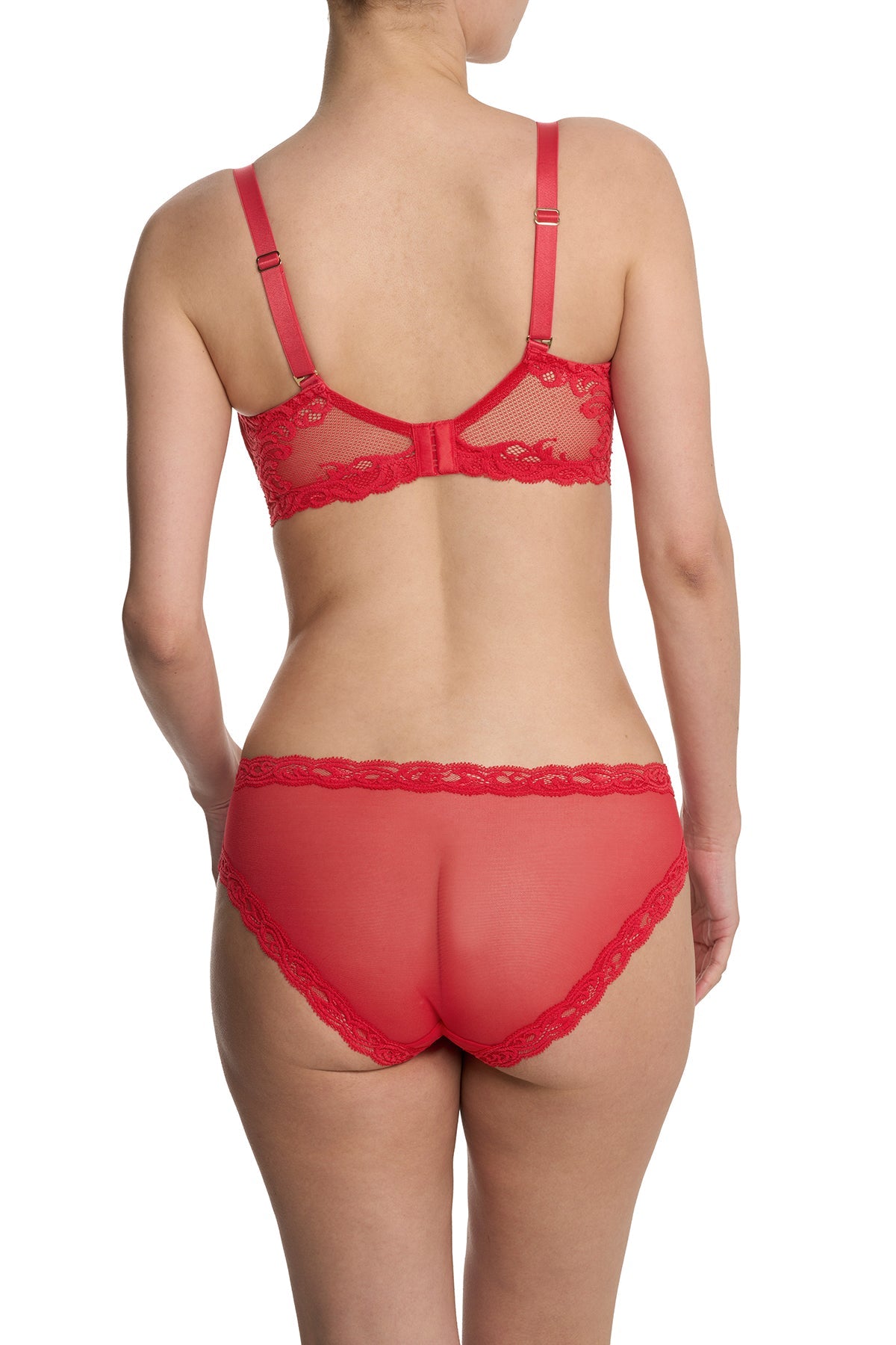 Feathers Full Figure Contour Underwire Bra Bonfire