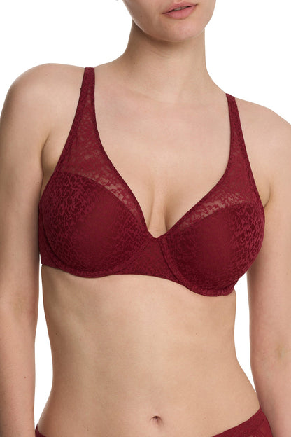 Pretty Smooth Full Fit Contour Underwire Bra Dk Red