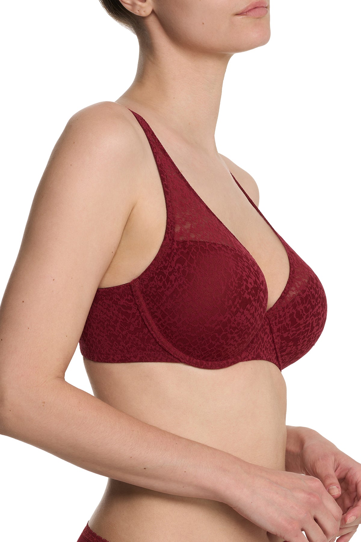 Pretty Smooth Full Fit Contour Underwire Bra Dk Red