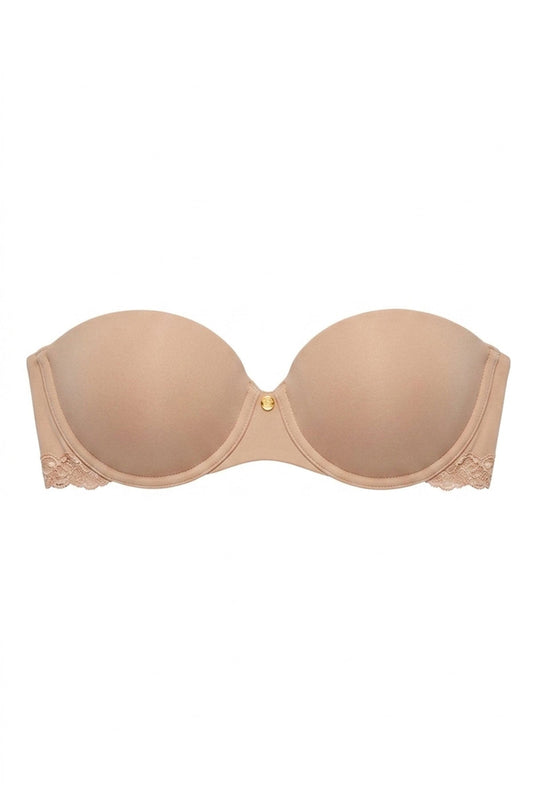 Buy Pure Luxe Strapless Contour Underwire Bra in Café Online Café
