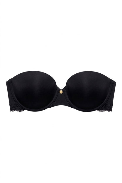 Buy Pure Luxe Strapless Contour Underwire Bra in Black Combo Online Black Combo