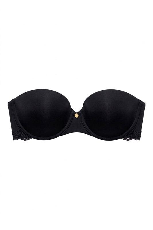 Buy Pure Luxe Strapless Contour Underwire Bra in Black Combo Online Black Combo