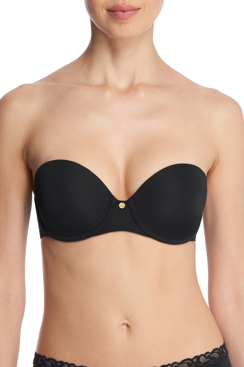 Buy Pure Luxe Strapless Contour Underwire Bra in Black Combo Online Black Combo