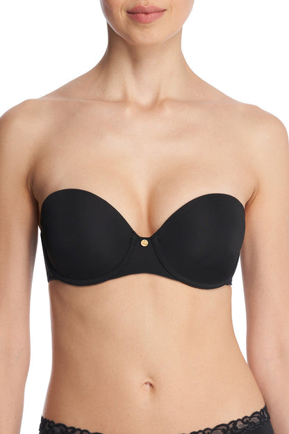 Buy Pure Luxe Strapless Contour Underwire Bra in Black Combo Online Black Combo