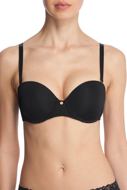 Buy Pure Luxe Strapless Contour Underwire Bra in Black Combo Online Black Combo