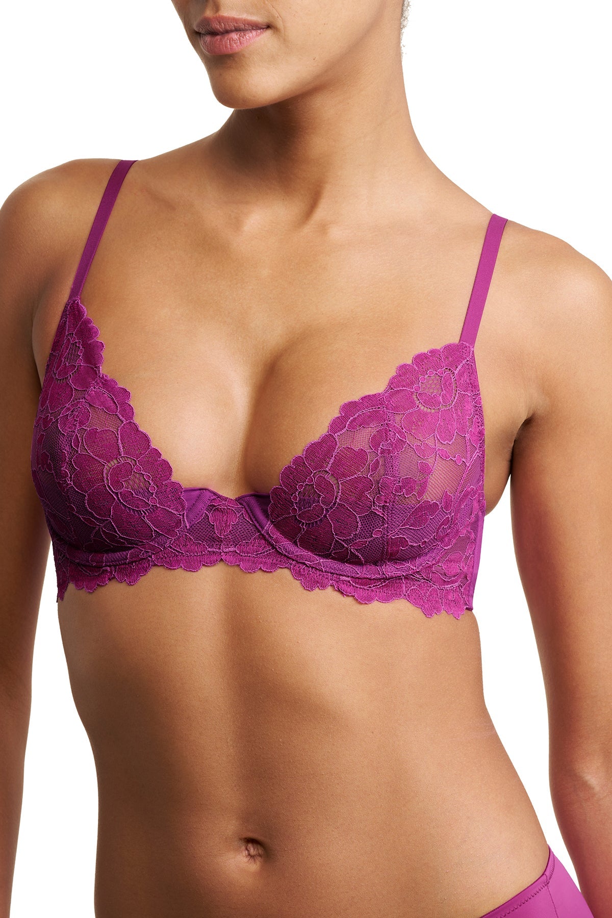 Peony Unlined Underwire Bra Mad Magenta