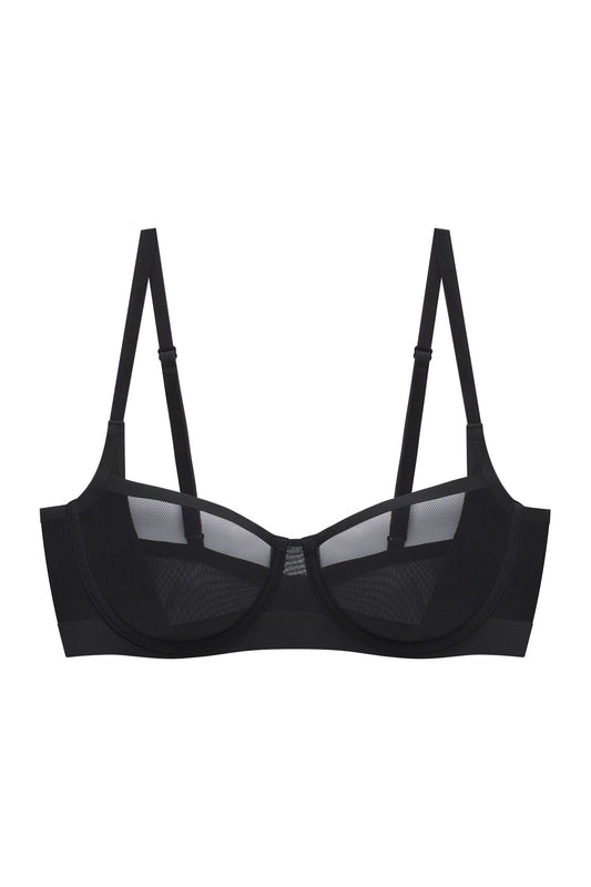 True Zen Balconette Underwire Bra Black