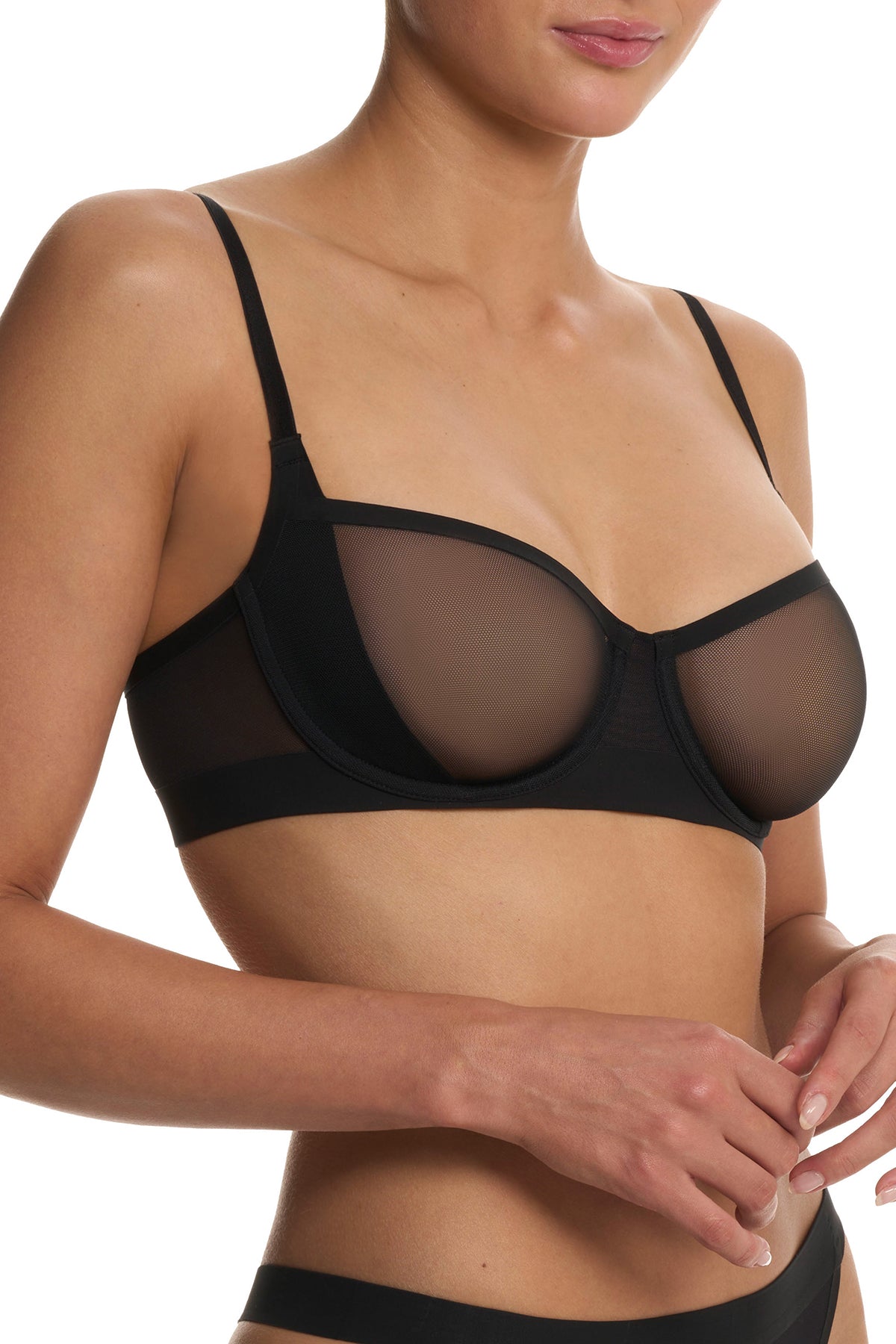 True Zen Balconette Underwire Bra Black