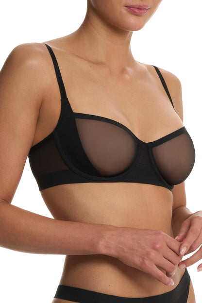 True Zen Balconette Underwire Bra Black
