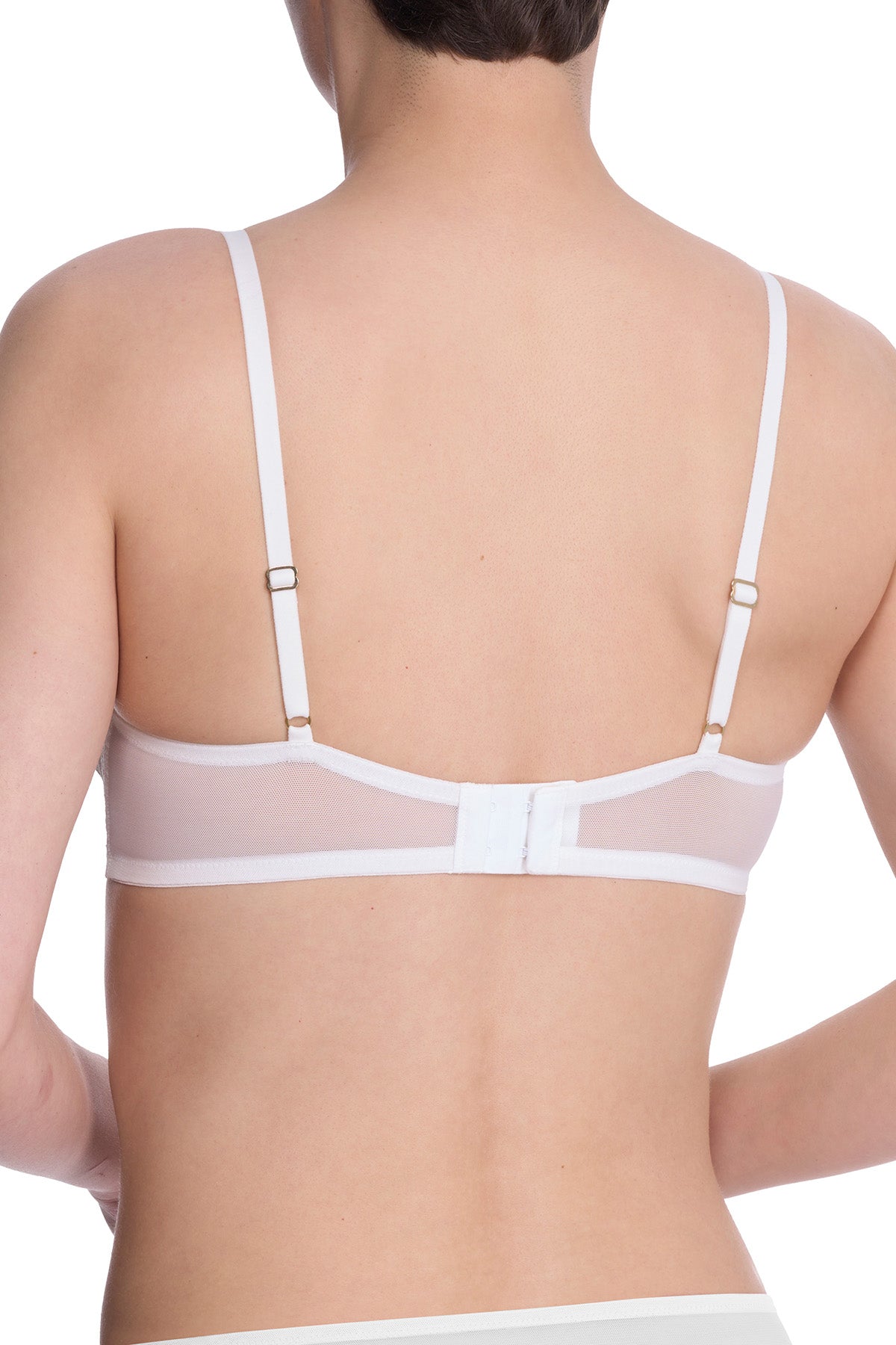Peony Unlined Underwire Bra Warm White/Black