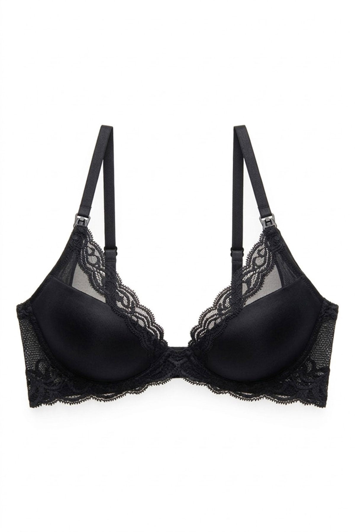 Buy Feathers Maternity Plunge T-Shirt Bra in Black Online Black