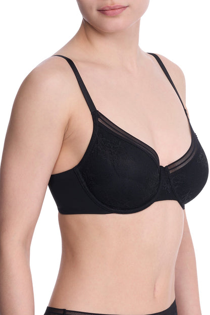 Love Lace Underwire Bra Black