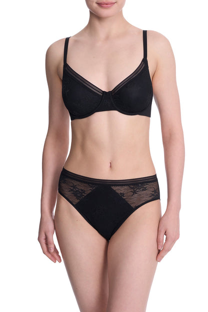 Love Lace Underwire Bra Black