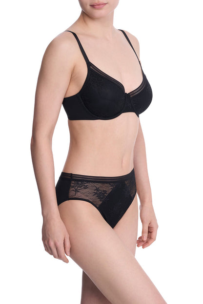 Love Lace Underwire Bra Black