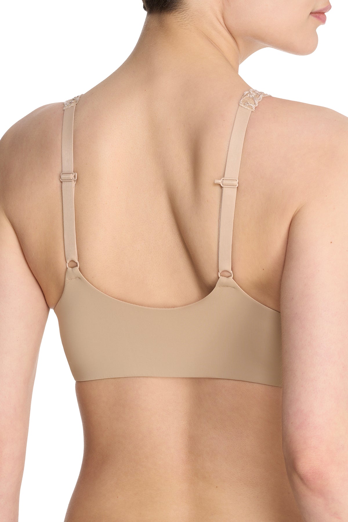 Pure Luxe Convertible Front Close Contour Underwire Bra Café