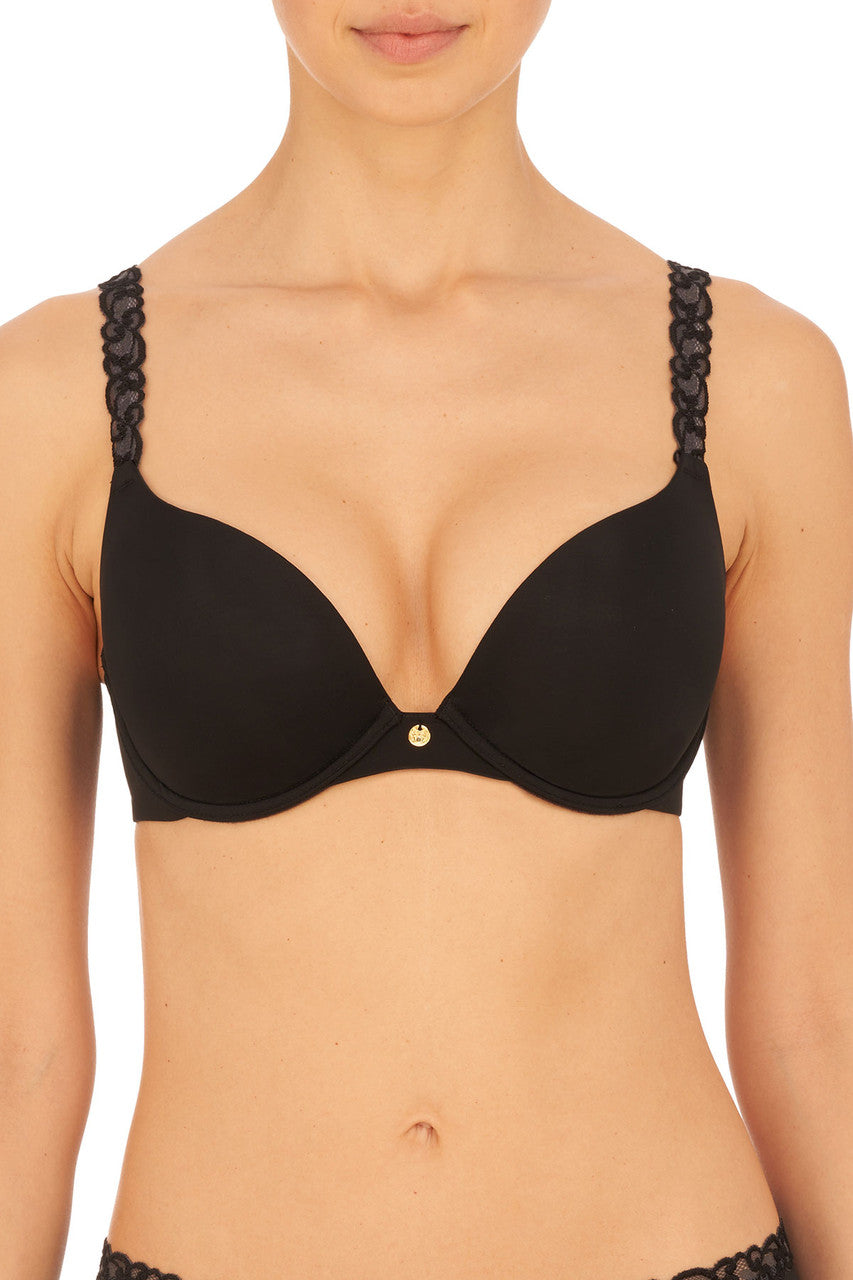 Buy Pure Luxe Push-Up Underwire Bra in Black Online Black
