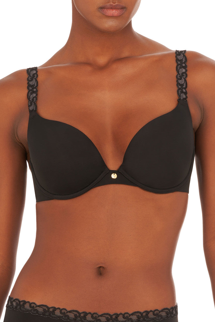 Buy Pure Luxe Push-Up Underwire Bra in Black Online Black