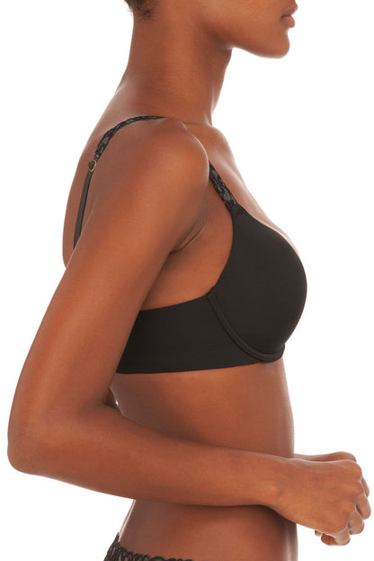 Buy Pure Luxe Push-Up Underwire Bra in Black Online Black