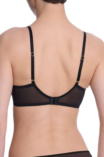 Flora Unlined Balconette Underwire Bra Black