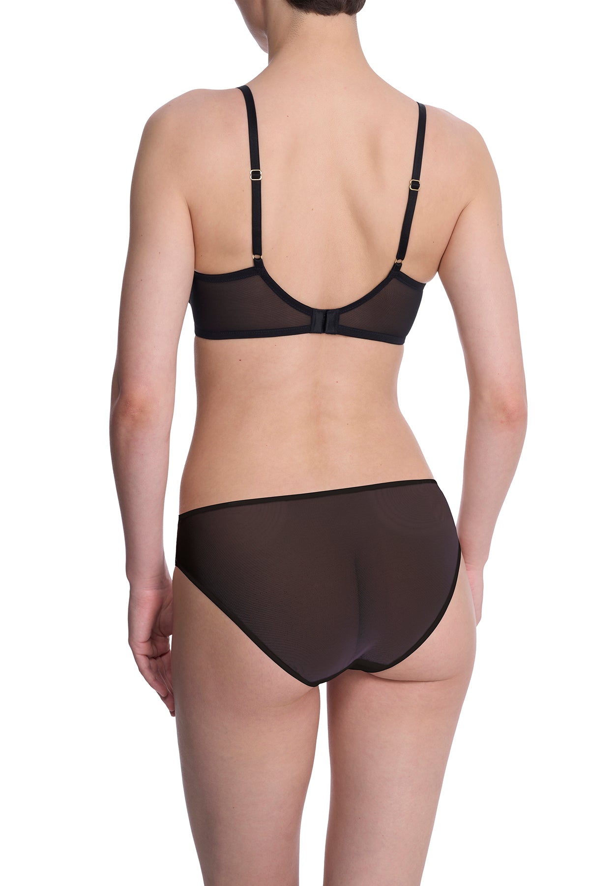 Flora Unlined Balconette Underwire Bra Black