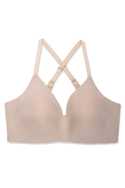 Cloud Comfort Convertible Back Smoothing Wireless Bra Lt Mocha