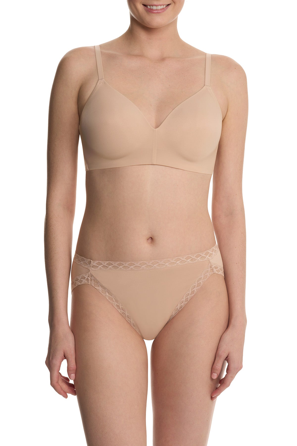 Cloud Comfort Convertible Back Smoothing Wireless Bra Lt Mocha