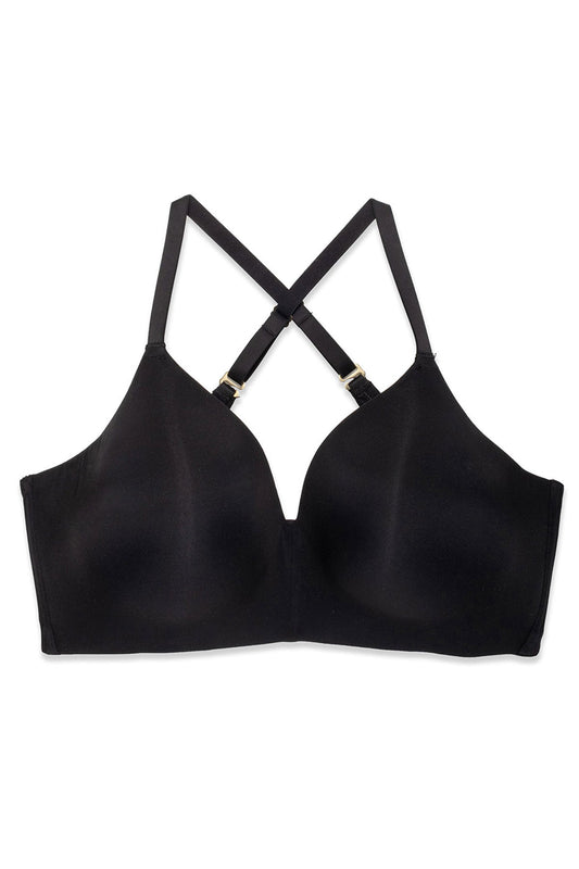 Cloud Comfort Convertible Back Smoothing Wireless Bra Black