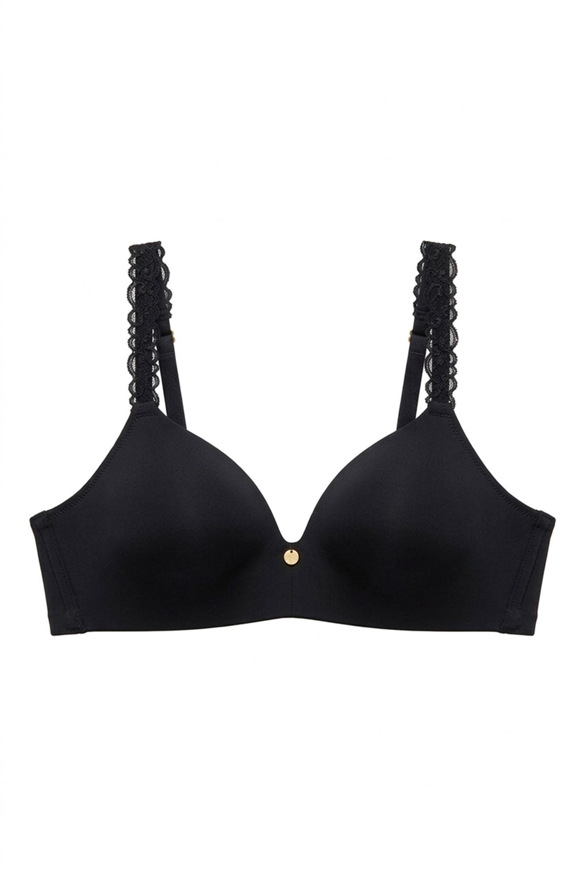 Buy Pure Luxe Wireless Contour Bra in Black Online Black