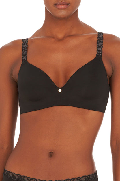 Buy Pure Luxe Wireless Contour Bra in Black Online Black