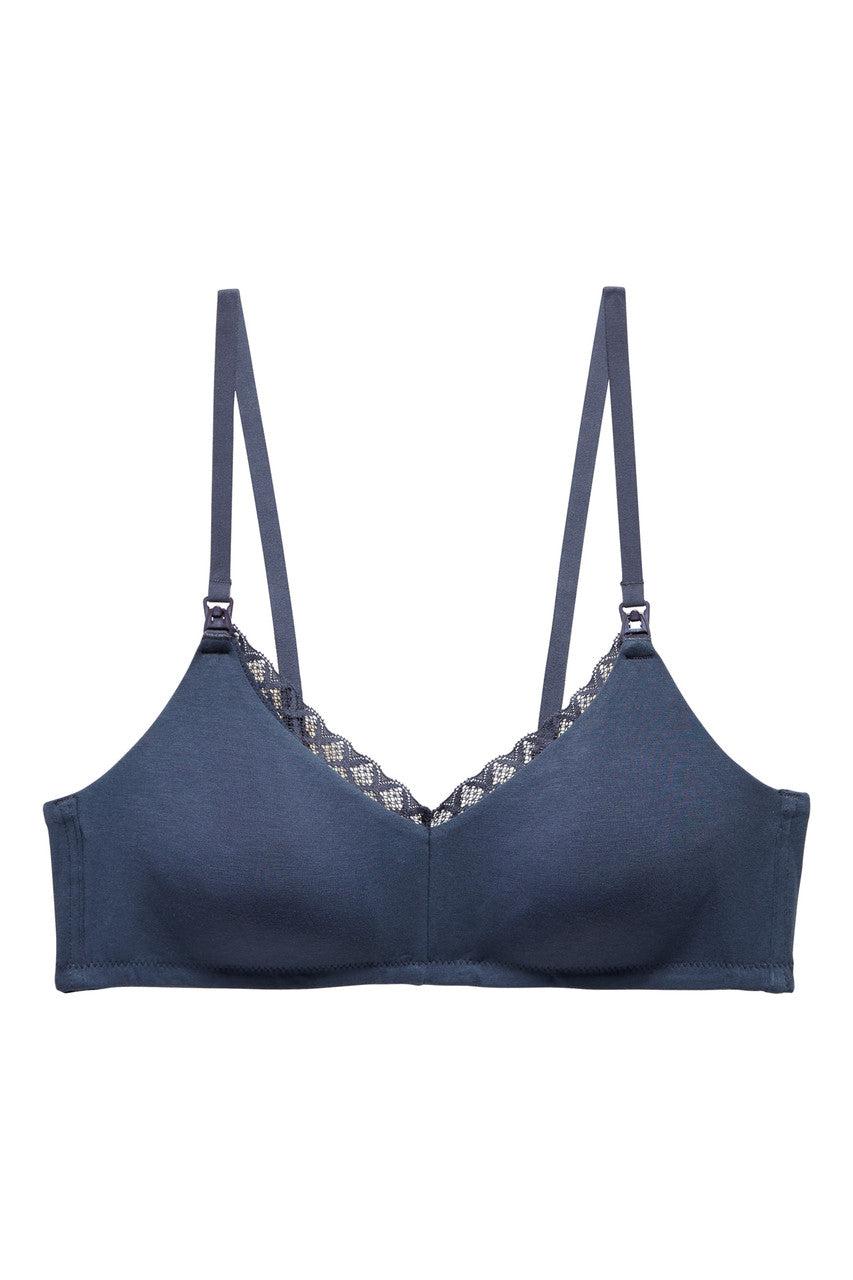 Buy Bliss Maternity Wireless Bra in Ash Navy Online Ash Navy