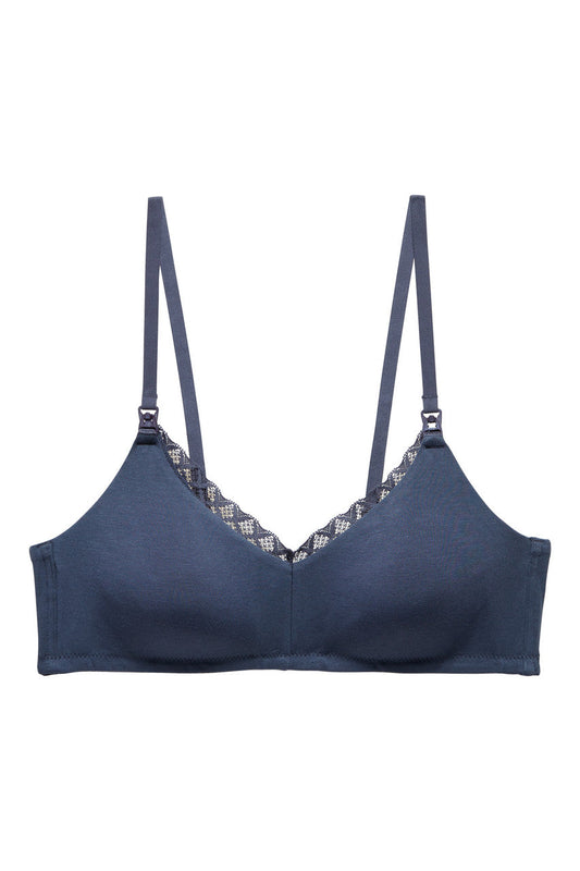 Buy Bliss Maternity Wireless Bra in Ash Navy Online Ash Navy