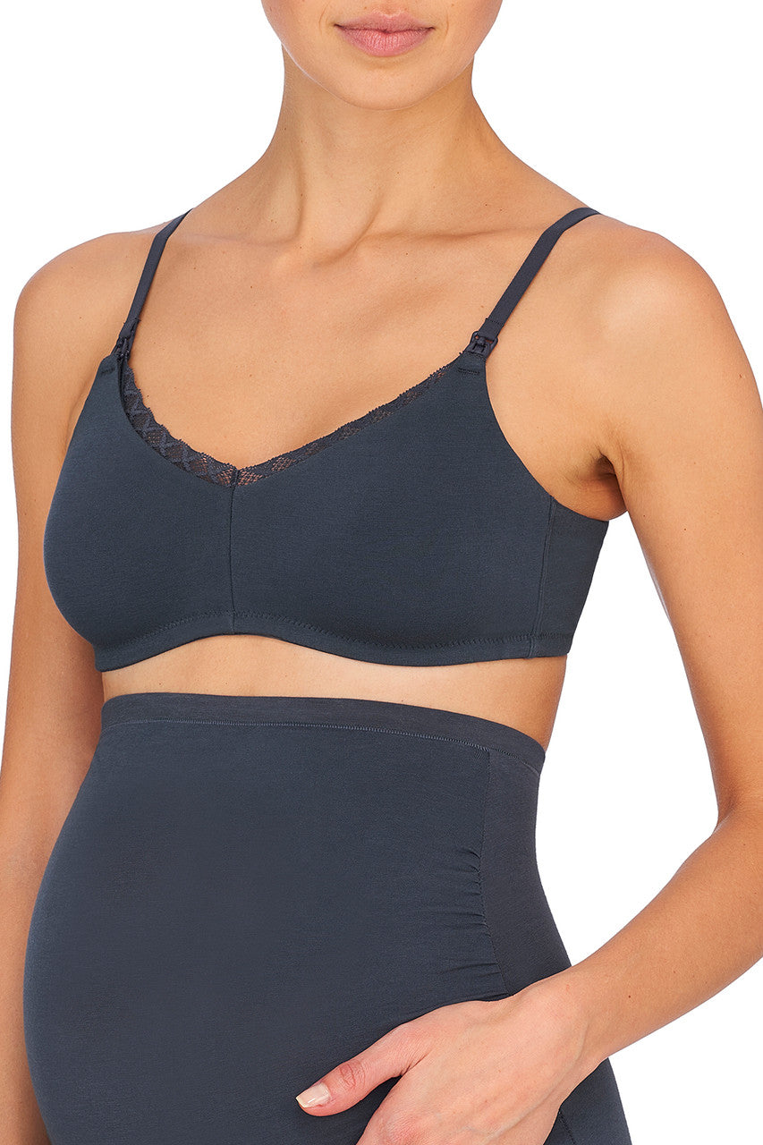 Buy Bliss Maternity Wireless Bra in Ash Navy Online Ash Navy