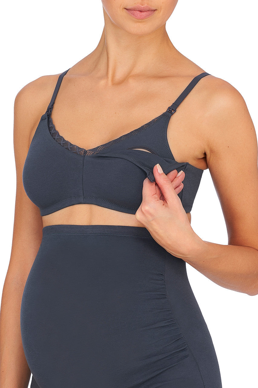 Buy Bliss Maternity Wireless Bra in Ash Navy Online Ash Navy