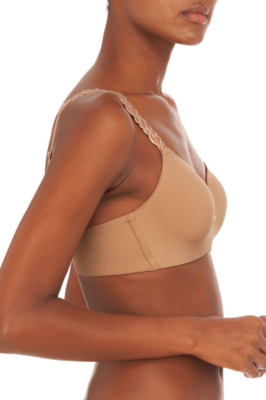 Buy Pure Luxe Wireless Contour Bra in Café Online Café