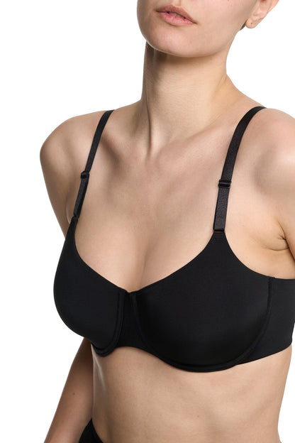 Liquid Smooth Shape Minimizer Bra Black