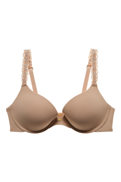 Buy Pure Luxe Push-Up Underwire Bra in Café Online Café