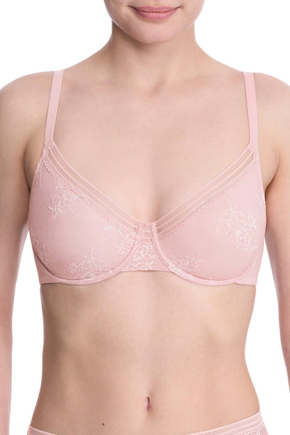 Love Lace Underwire Bra Pink Pearl/Warm White