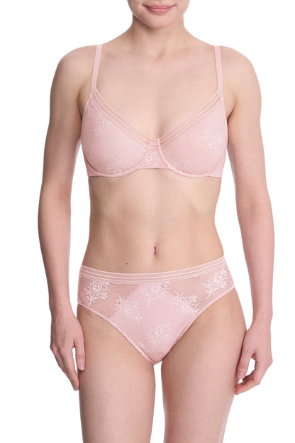 Love Lace Underwire Bra Pink Pearl/Warm White
