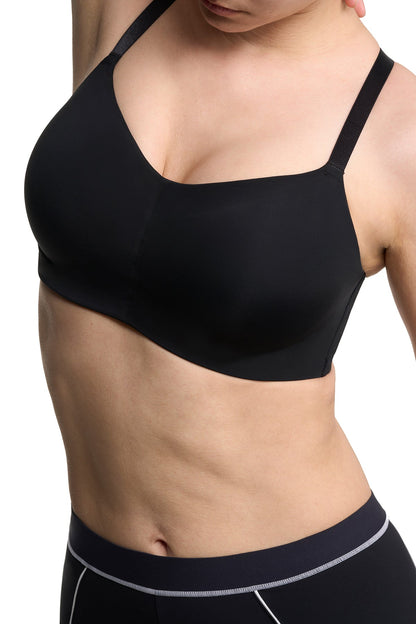 Elevate High Impact Convertible Sports Bra Black