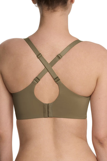 Elevate High Impact Convertible Sports Bra Olive Green