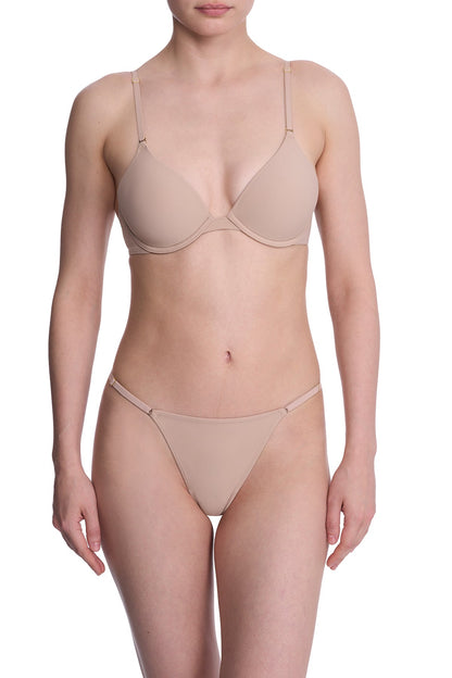 Verge Convertible Plunge T-Shirt Bra Café