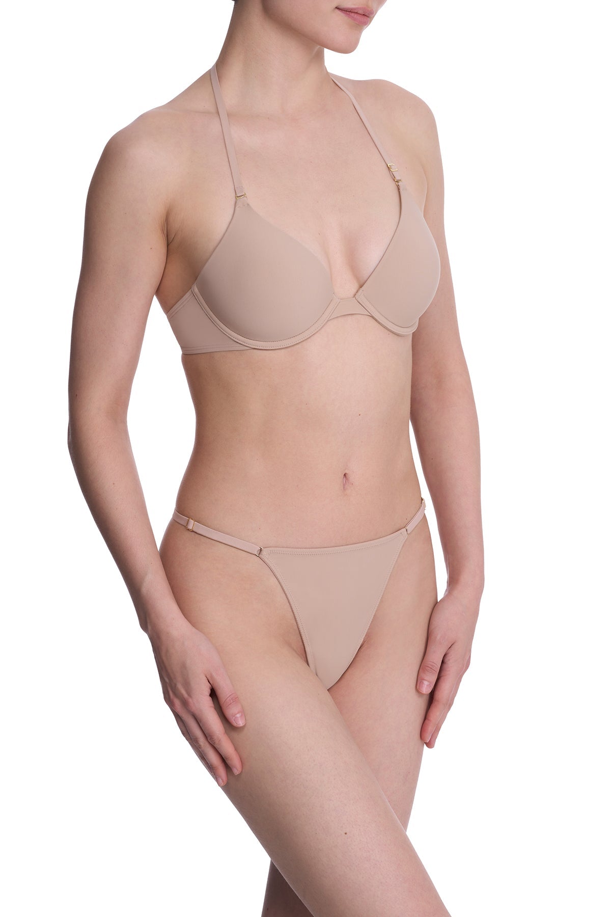 Verge Convertible Plunge T-Shirt Bra Café