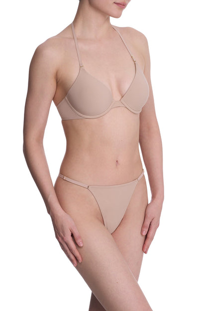 Verge Convertible Plunge T-Shirt Bra Café