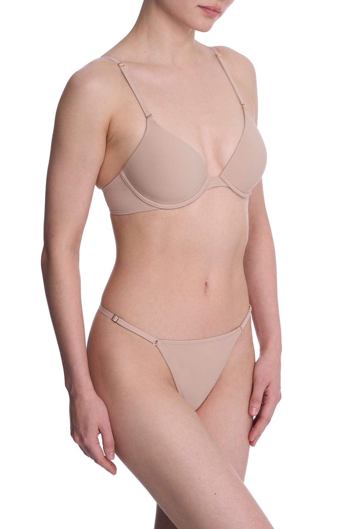 Verge Convertible Plunge T-Shirt Bra Café
